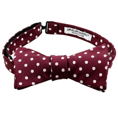 Small Polka Dot Bow Tie Tying
