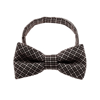 Brown Checker Bow Tie