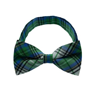 Green Checkered Plate 1 Bow Tie