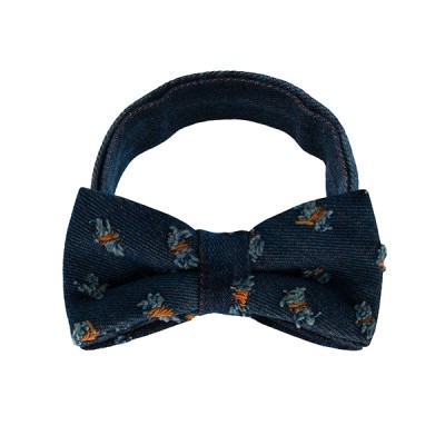 Dark Blue Jeans Pattern 1 Bow Tie