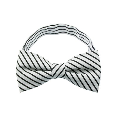 Black Stripe Pattern 1 Bow Tie