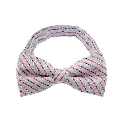 Pink Stripe Pattern 1 Bow Tie