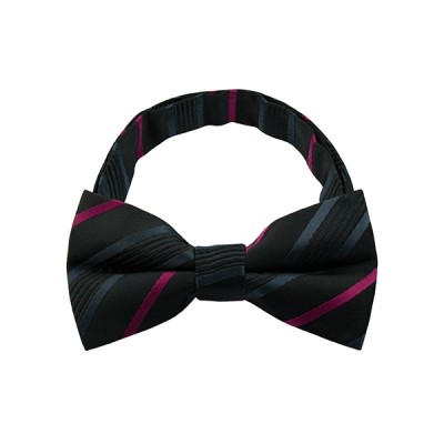 Black Stripe Pattern 1 Bow Tie