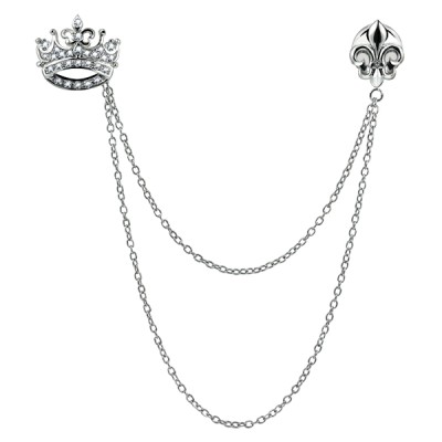 Crown & Iris Collar Chain
