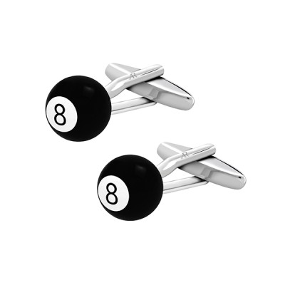Snooker Ball No.8 Cufflink