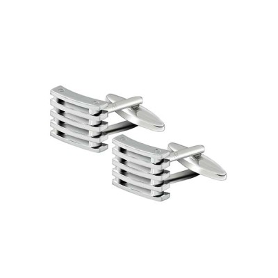 Silver Grate Cufflink