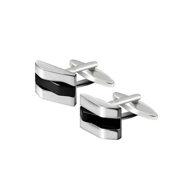 Onyx Geometry Cufflink