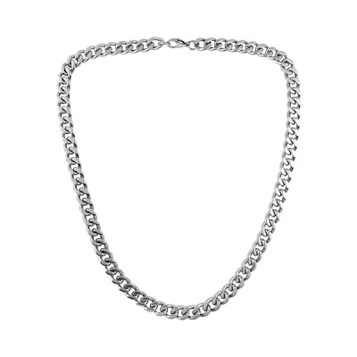 9 mm. Curb Chain Necklace