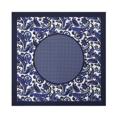 Dot in Paisley Pocket square