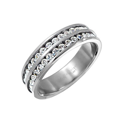 2 Stacks Crystal Ring