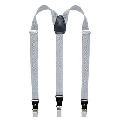 Silver Slim Suspenders