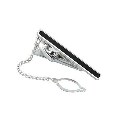 Black Line Tie Clip