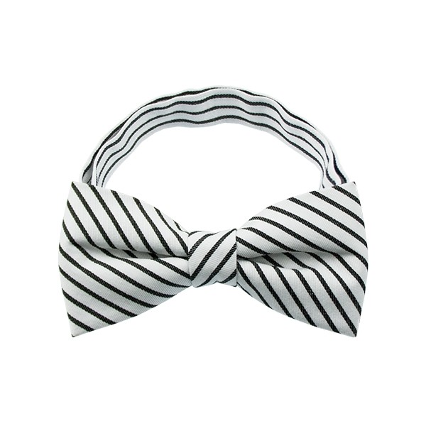 Black Stripe Pattern 1 Bow Tie