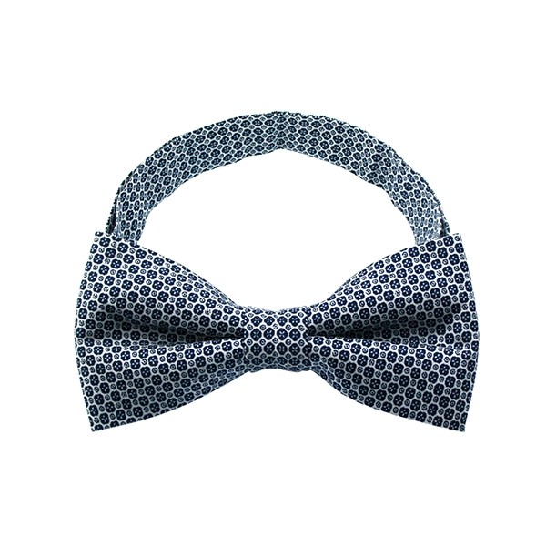 Dark Blue Dot Pattern 1 Bow Tie