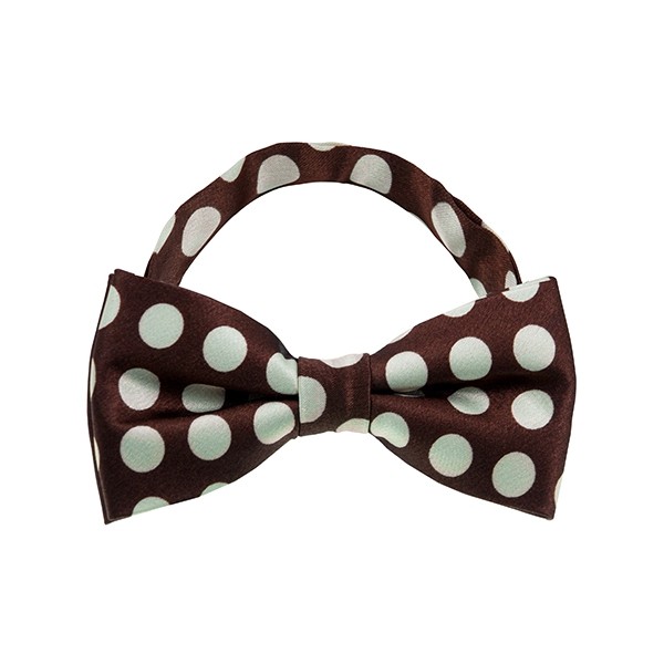 Brown Dot Pattern 1 Bow Tie