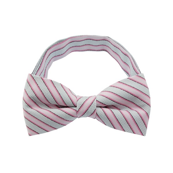 Pink Stripe Pattern 1 Bow Tie