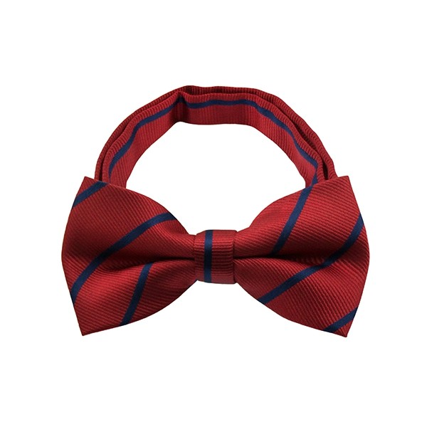 Red Stripe Pattern 2 Bow Tie