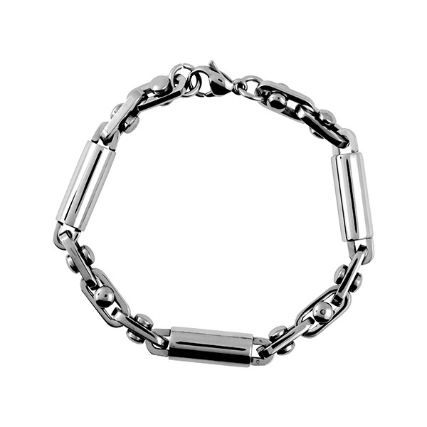 Cylinder Chain Bracelet