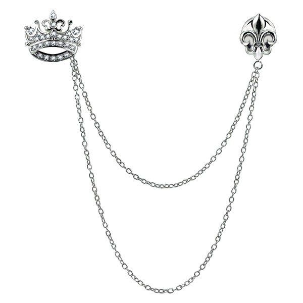 Crown & Iris Collar Chain