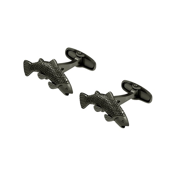 Gold Antique Fish Cufflink