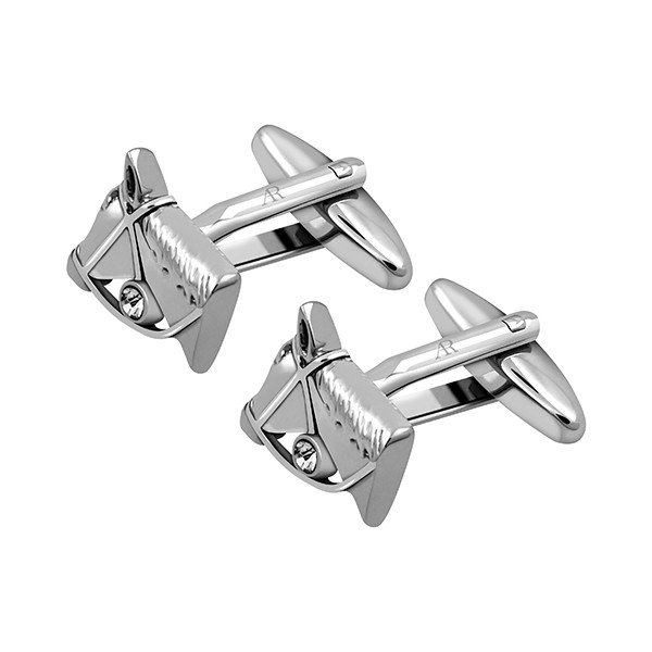 Crystal Horse Head Cufflink