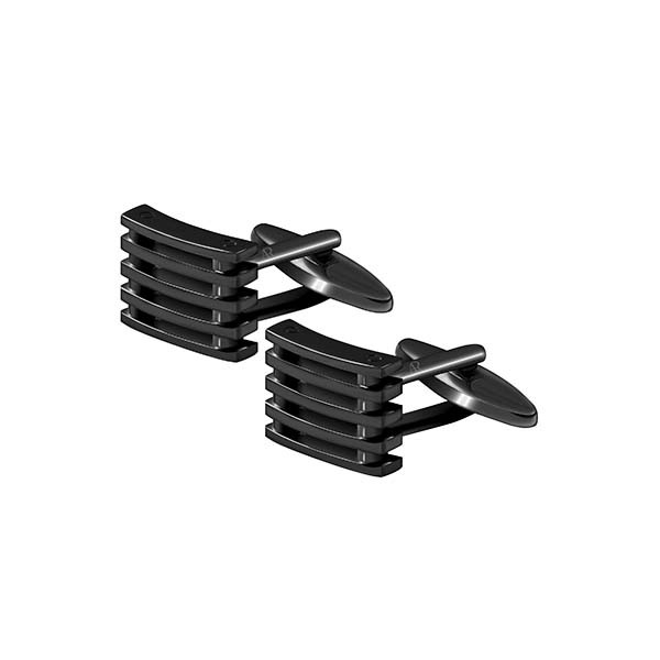Gun Metal Grate Cufflink