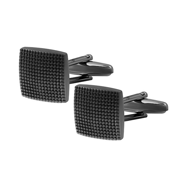 Black Pixel Square Cufflink