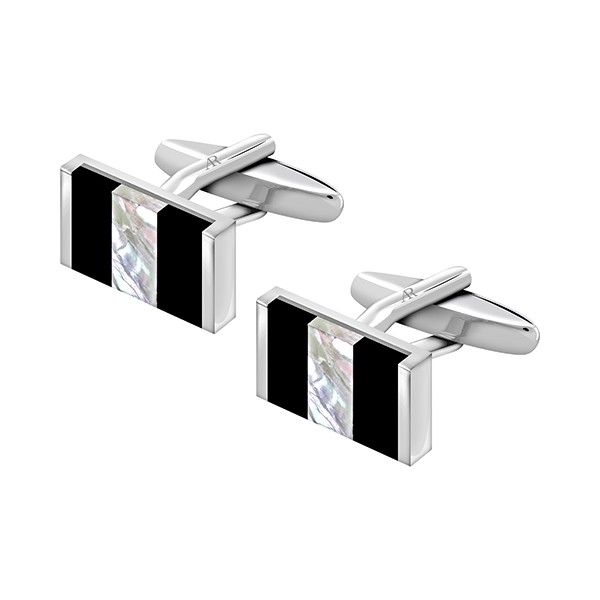 Stripes Rectangle Cufflink