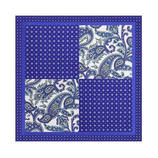 Paisley & Diamond Pocket square