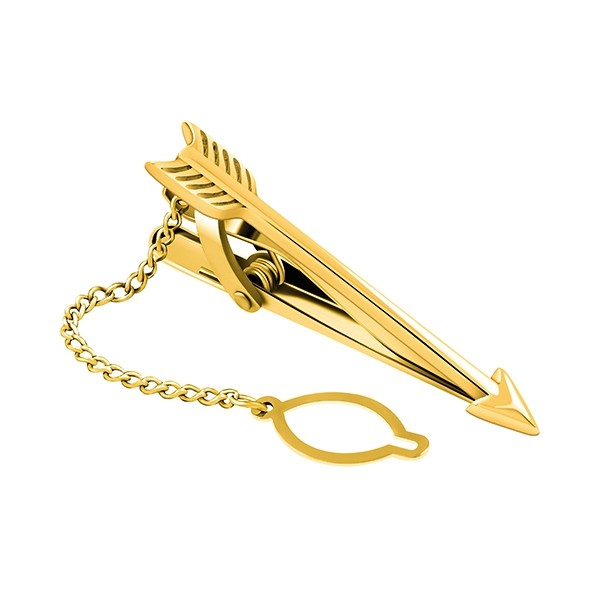 Gold Arrow Tie Clip