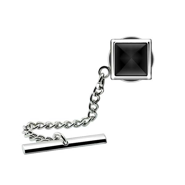 Catseye Square Tie Pin