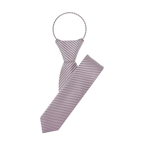  Slim Pink Rainbow Zipper Tie