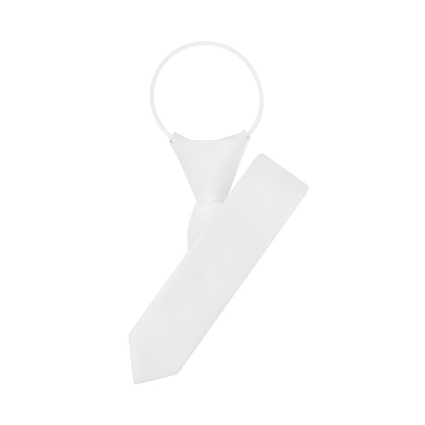 Slim Woven Circle Zipper Tie
