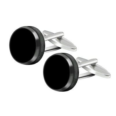 Onyx Gun Metal-Swipe to Switch Cufflink