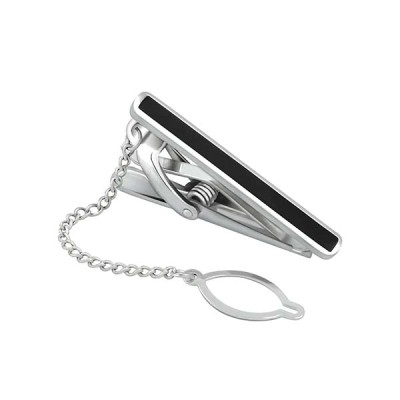 Black Line Tie Clip - S