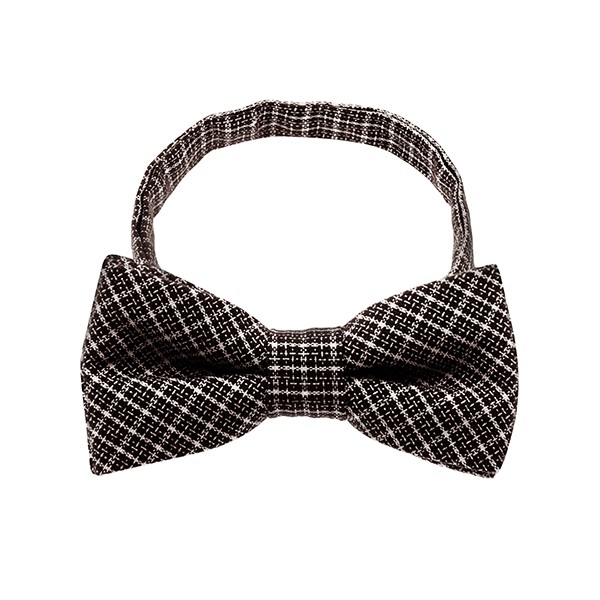 Brown Checker Bow Tie