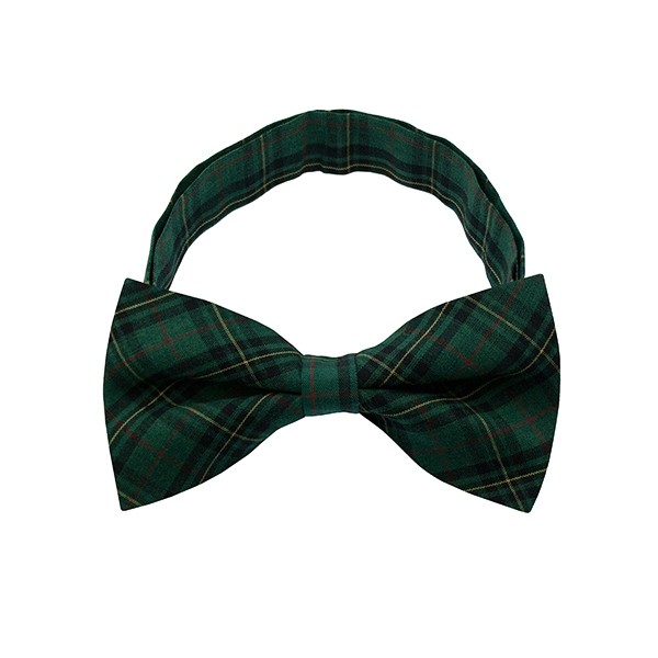 Dark Green Checkered Plate 1 Bow Tie