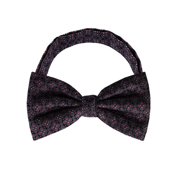 Indigo Flower Pattern 1 Bow Tie