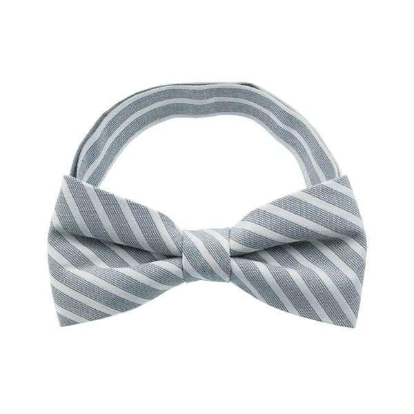 Light Gray Stripe Pattern 1 Bow Tie