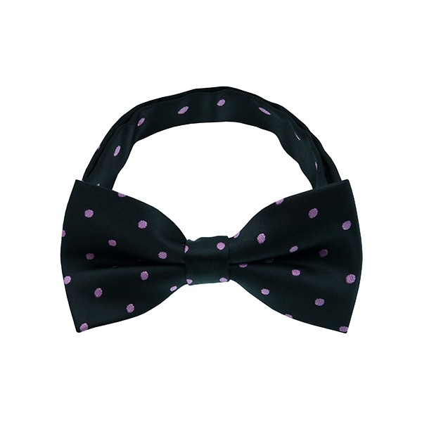 Black Dot Pattern 2 Bow Tie