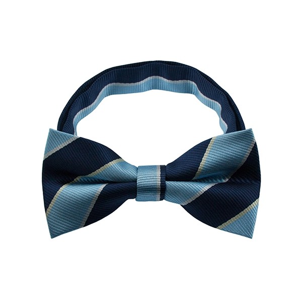 Blue Stripe Pattern 1 Bow Tie