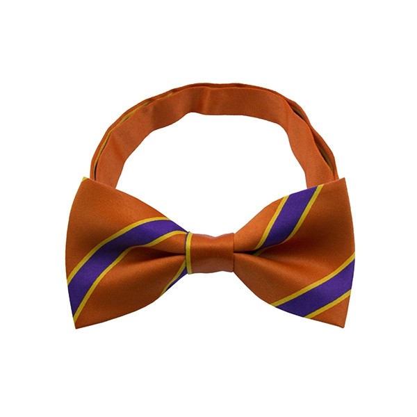 Orange Stripe Pattern 1 Bow Tie