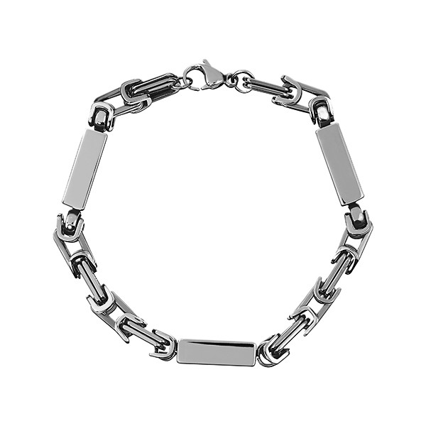 Rectangle C.S. Chain Bracelet