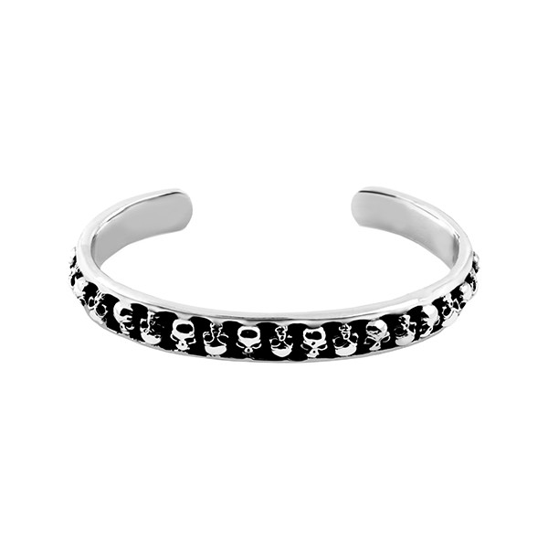 Skull Bangle Bracelet