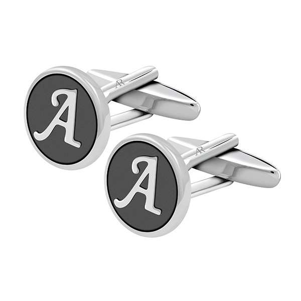 Alphabet A Cufflink