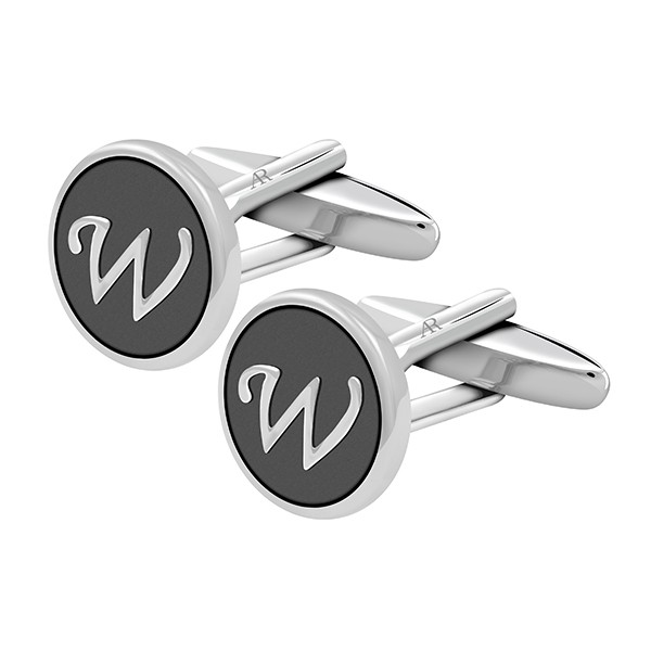 Alphabet W Cufflink