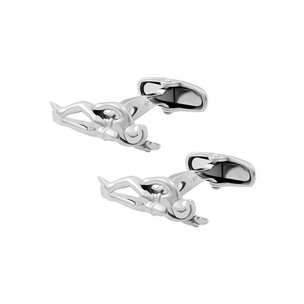 Silver Diver Cufflink
