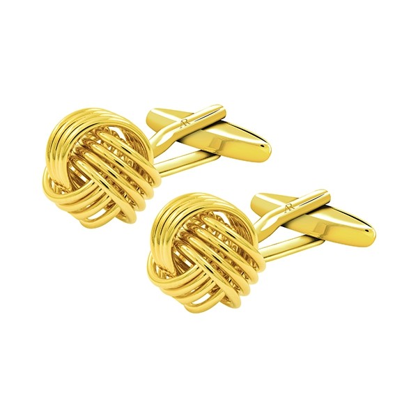 Gold Bind Knot Cufflink