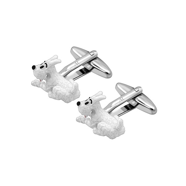 Snowy Dog Cufflink