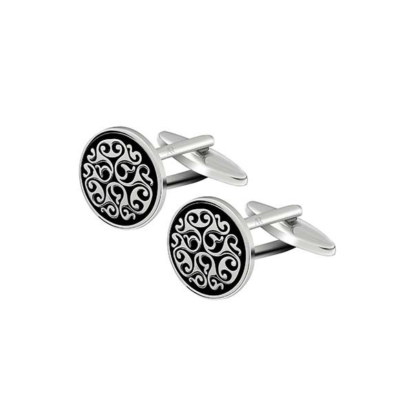 Silver Filigree Cufflink